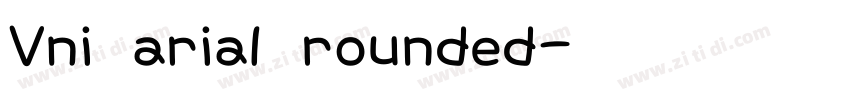 Vni arial rounded字体转换